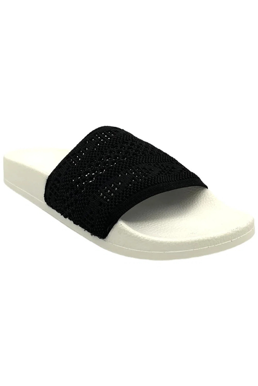 RSVP Women's Nadia Sandals Black Knit - Medium